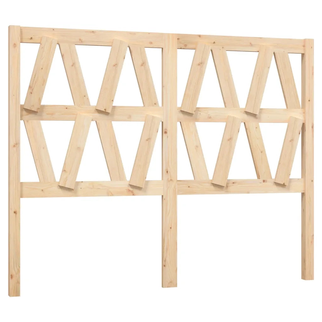 Testiera per Letto-Testata-Testiera Decorativa 146x4x100 cm in Legno Massello di Pino 601103