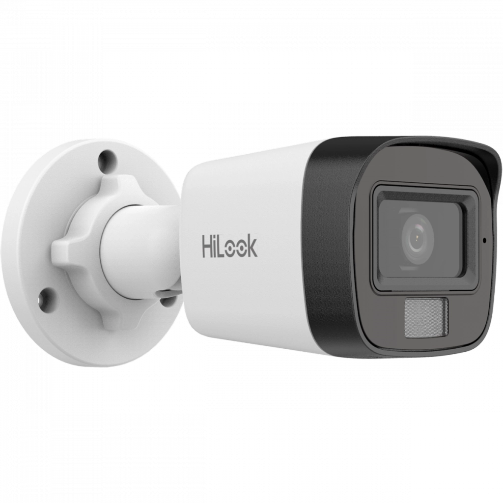 Telecamera Bullet IP, 4 MP ottica 2.8 mm doppia illuminazione  microfono