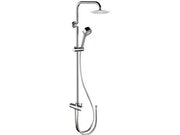 Colonna doccia con doccetta in abs e soffione ultrapiatto