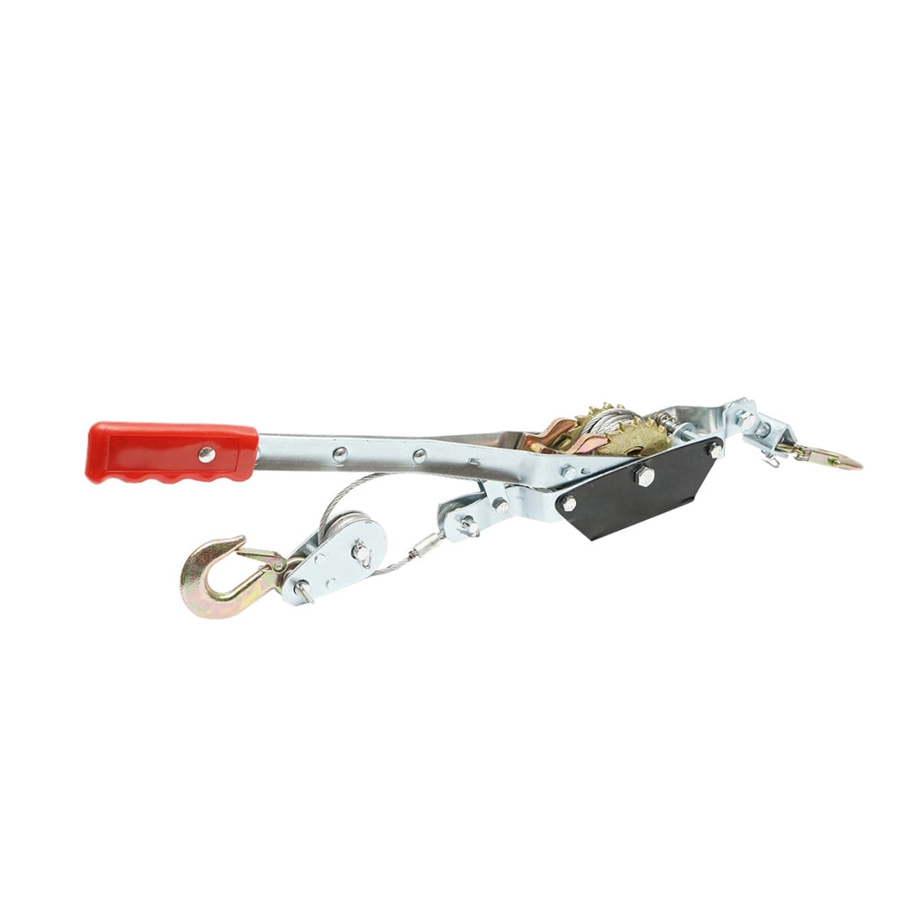 Verricello manuale da 2000 kg con cavo in acciaio da 4 mm, lunghezza 900 mm