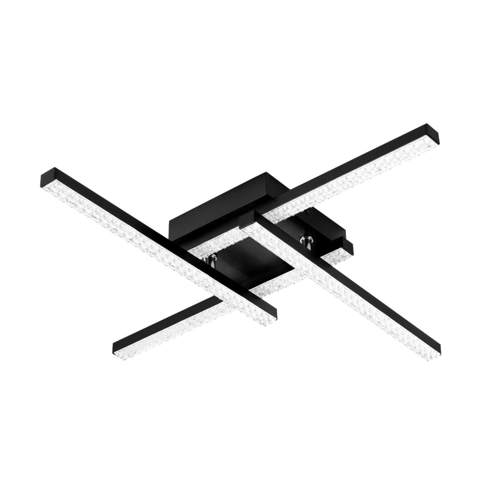ZMH Lampada da soffitto LED 4 fiamme 20W luce bianca calda per camera letto soggiorno corridoio