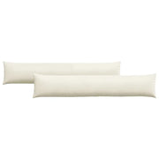 Cuscini da Divano 2 pz | Cuscini per sedie Crema 200 x 40 cm Tessuto in Cords
