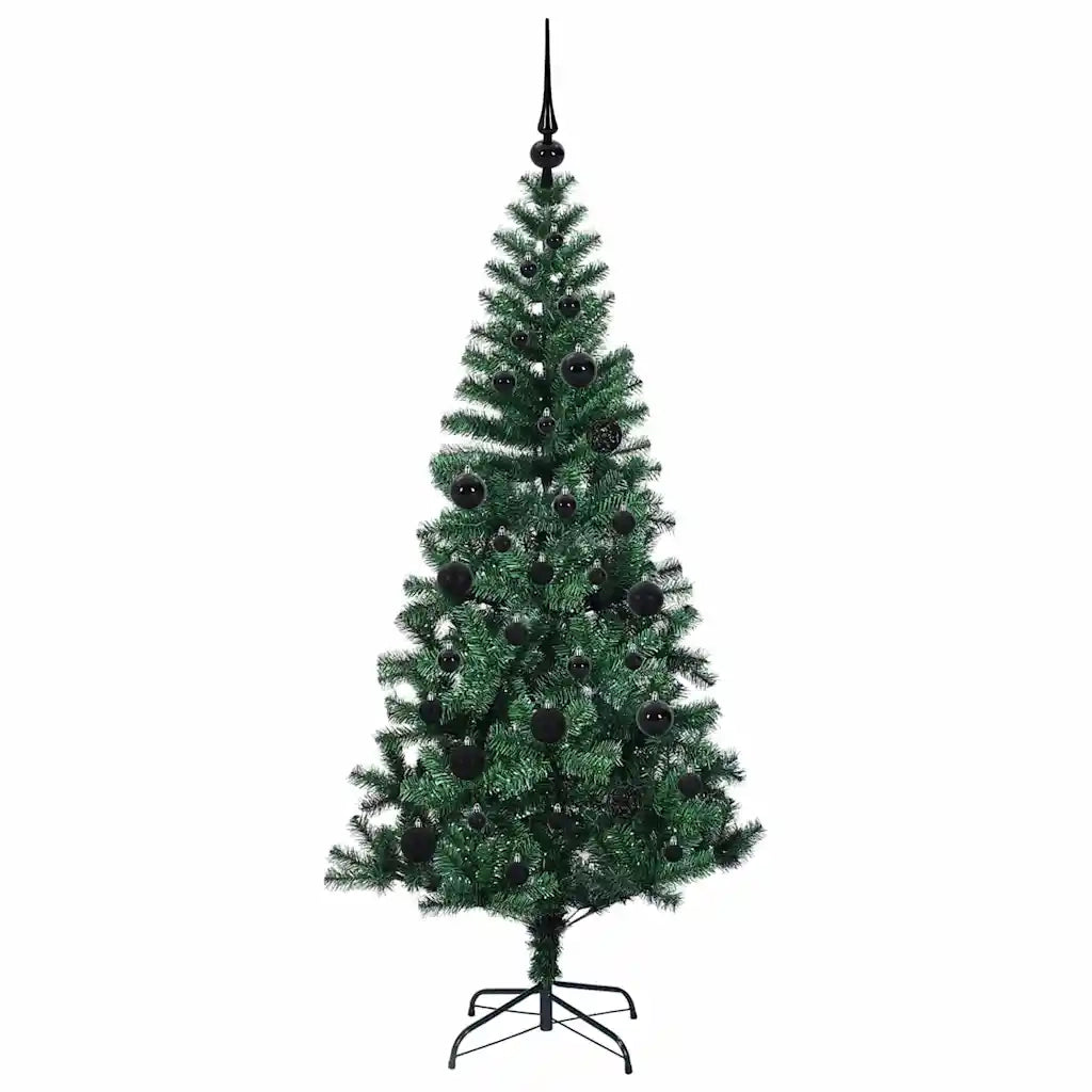 Albero di Natale | Decorazioni natalizie artificiale con luci integrate Verde 150 cm
