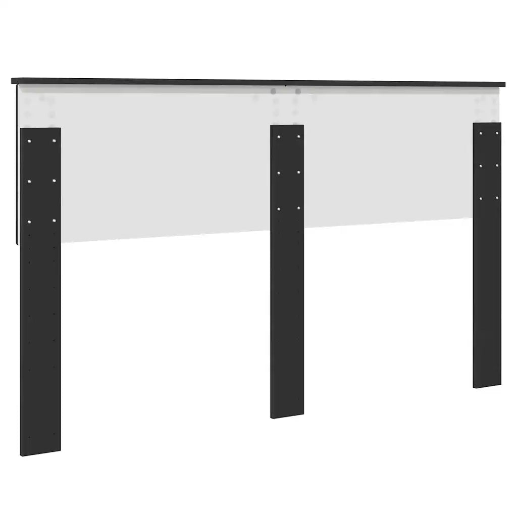 Testiera-Testata-Testiera Decorativa Rovere Nero 150 cm Legno multistrato 406780