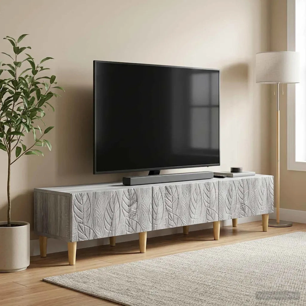 Mobile TV 147 x 34,5 x 30 cm Sonoma grigio Legno ingegnerizzato 895171