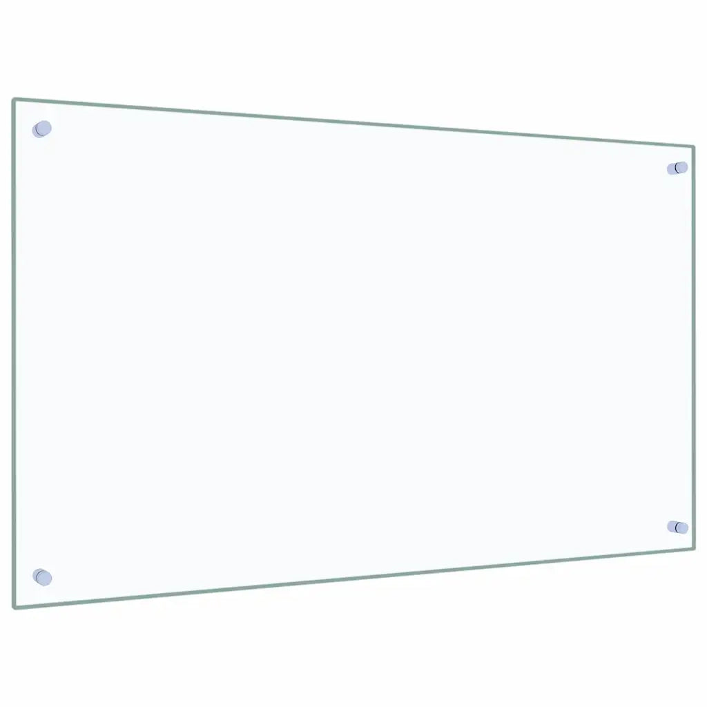 Paraschizzi per Cucina Trasparente 100x60 cm in Vetro Temperato CFW3115127