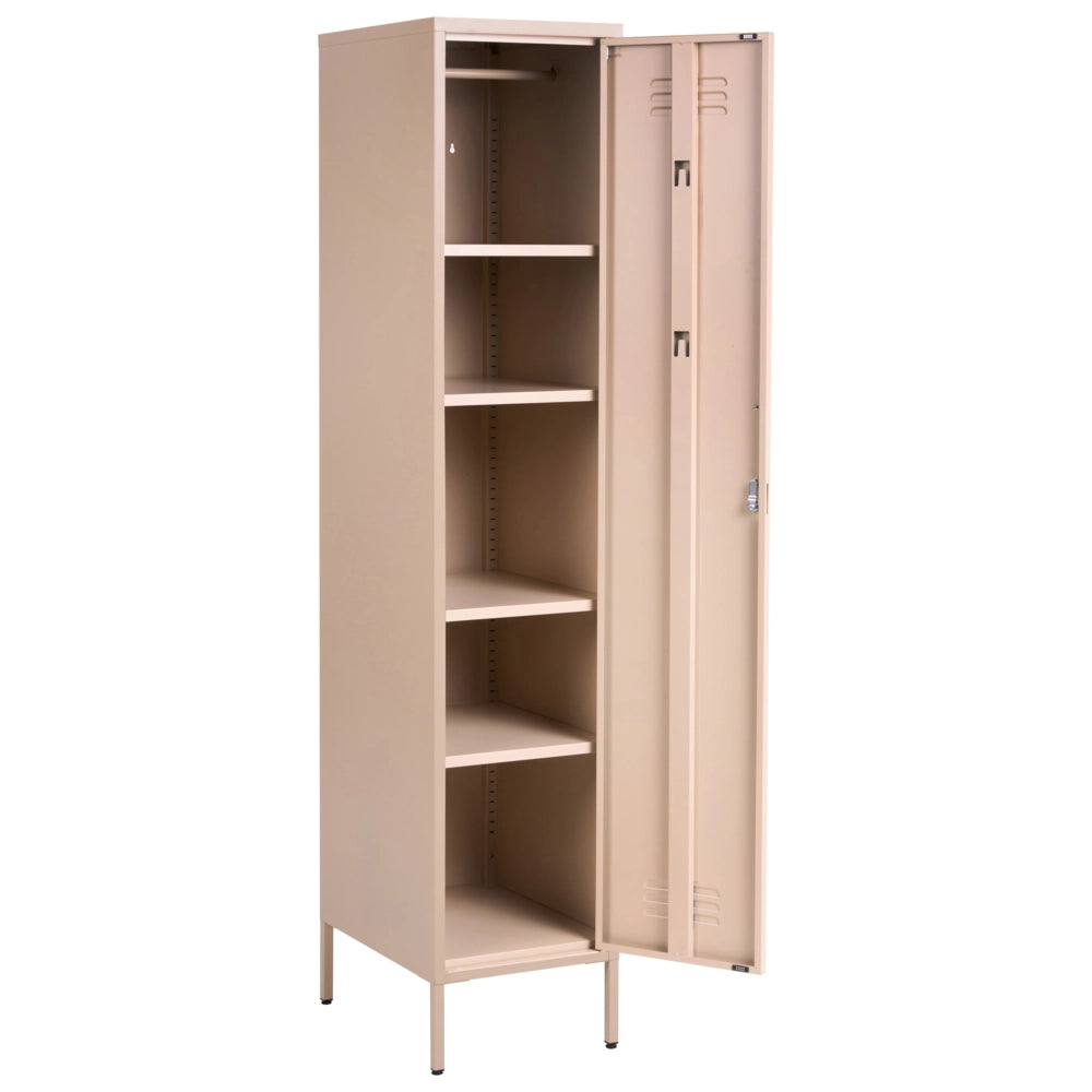 Armadietto metallico per ufficio con 5 ripiani beige moderna per ufficio domestico