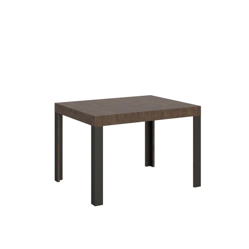 Tavolo allungabile 70x110/194 cm Linea telaio Antracite - Noce