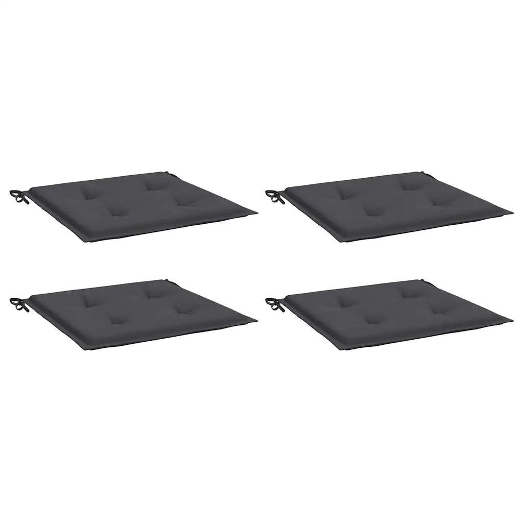 Cuscini per Sedia 4 pz Antracite 40x40x3 cm in Tessuto Oxford 47588