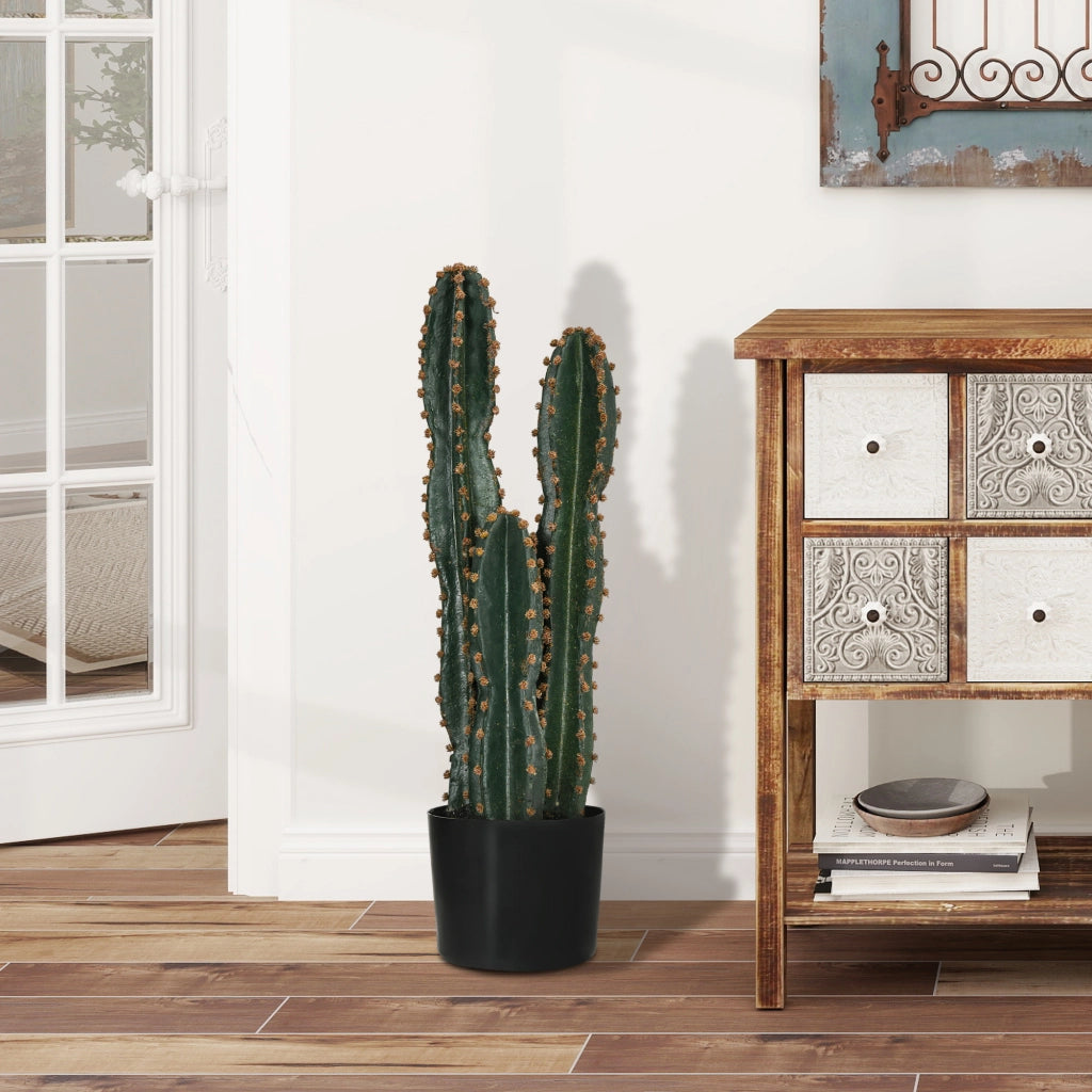 Pianta artificiale grande cactus realistica ¨C zephmum ¨C ? 17 x 60H cm verde