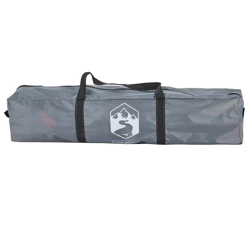 Tenda Campeggio 4 Persone Grigio e Arancione a Rilascio Rapido 4004171