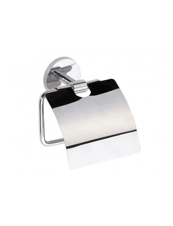 ALFA Dispenser di Carta Igienica con Coperchio in Zinco 5,5 x13,5x13,8cm