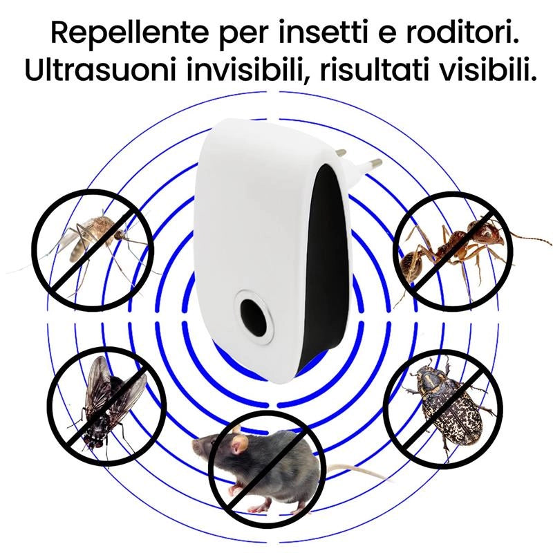 HIGH-TECH REPELLENTE AD ULTRASUONI CON SPINA
