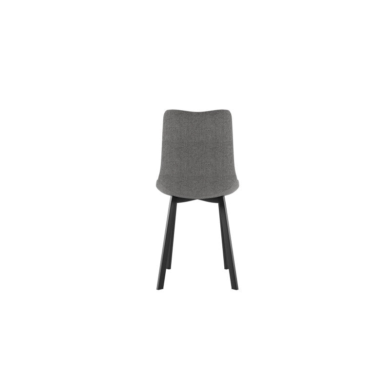 Sedia rivestita in tessuto easy-clean Gambe in metallo verniciato Iris 45cm X 56cm H 86cm Stones