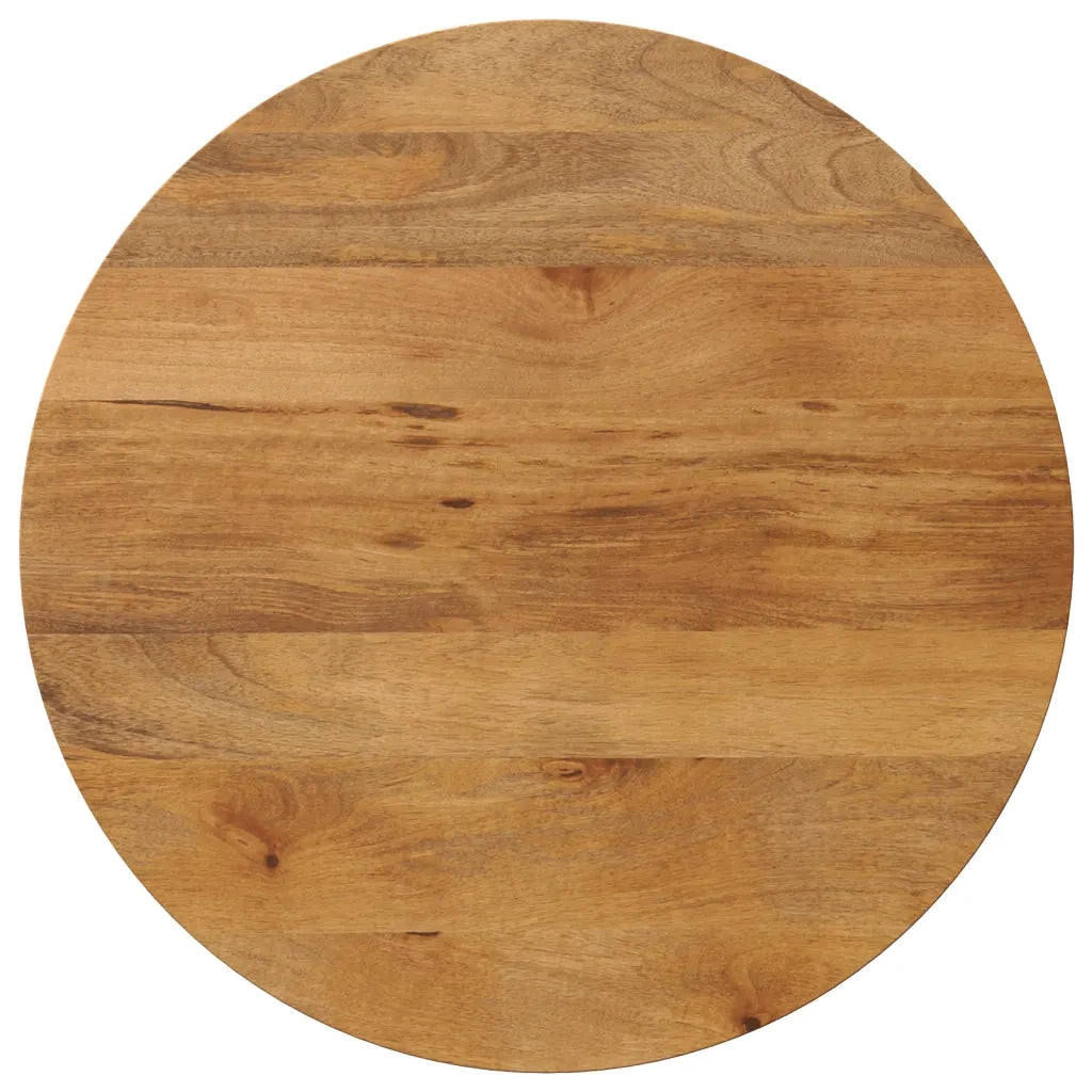 Piano per Tavolo Ã˜ 90x3,8 cm Rotondo in Legno Massello di Mangocod mxl 116464