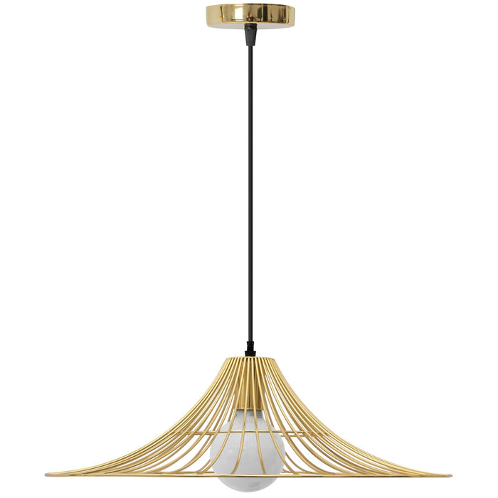 Lampada Da Soffittopensile Piatto Rotondo Loft Oro APP499-1CP