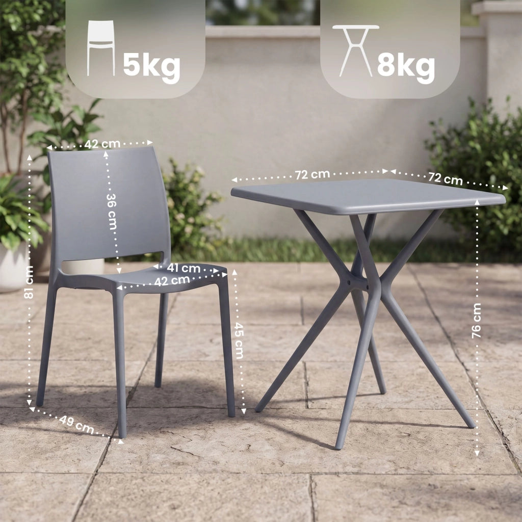 Gartenmцbel-Set Amino mit 4 Stьhlen
