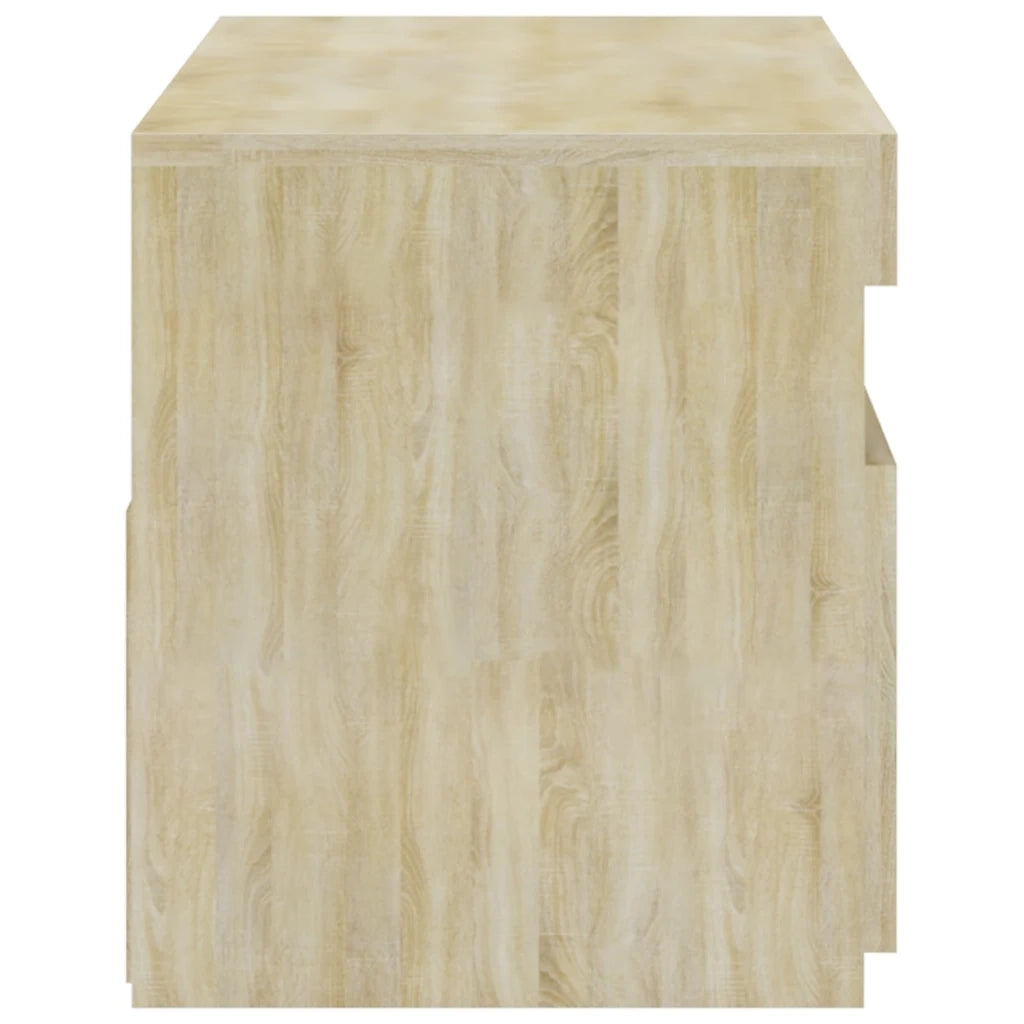 Mobile Porta TV con Luci LED Rovere Sonoma 60x35x40 cm 804397