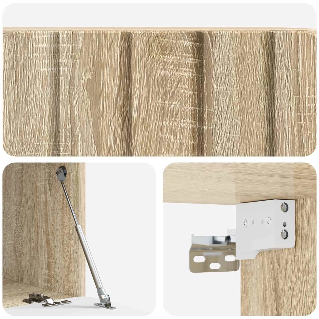 Mobile Porta TV da Muro Rovere Sonoma 59,5 x 41 x 30 cm
