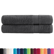 Asciugamani Premium SOLUND 2 pz Antracite 100x200 cm 600 g/m² 137172