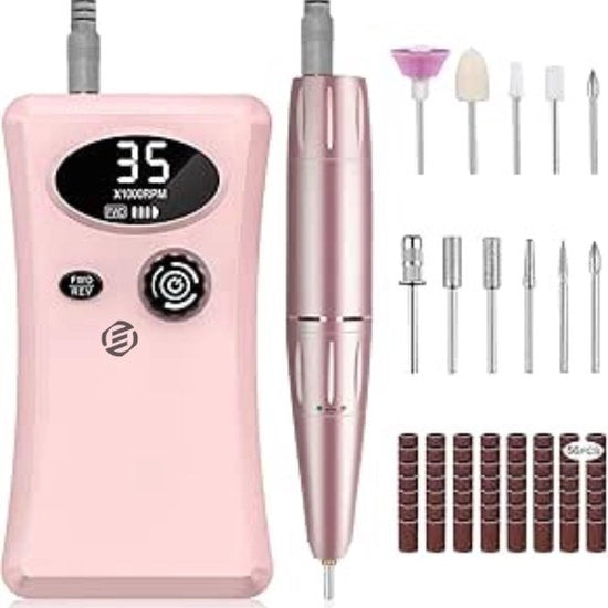 Fila Elettrica per Unghie - Set di Manicure e Pedicure - Fila per Unghie - Limatore per Unghie - Regalo di Natale - Regalo per Donna - Regalo per Uomo