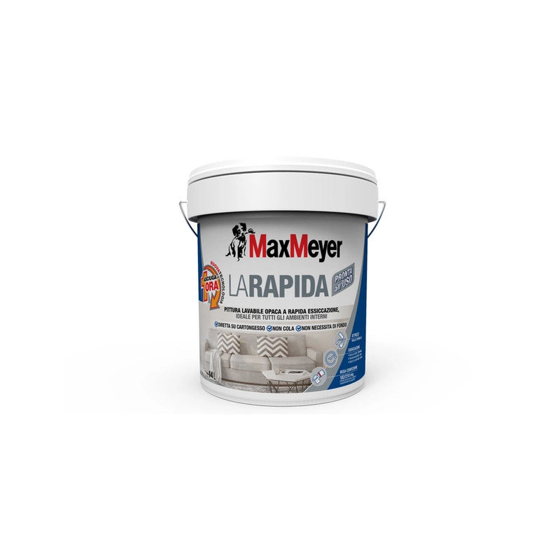MAX LAVABILE LA RAPIDA LT.14 BIANCO OPACO- 1,0 pz