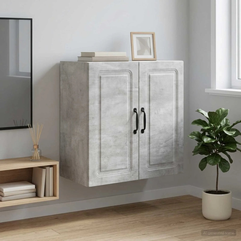 Mobiletto a muro Grigio Cemento 59 x 31 x 60 cm 899258