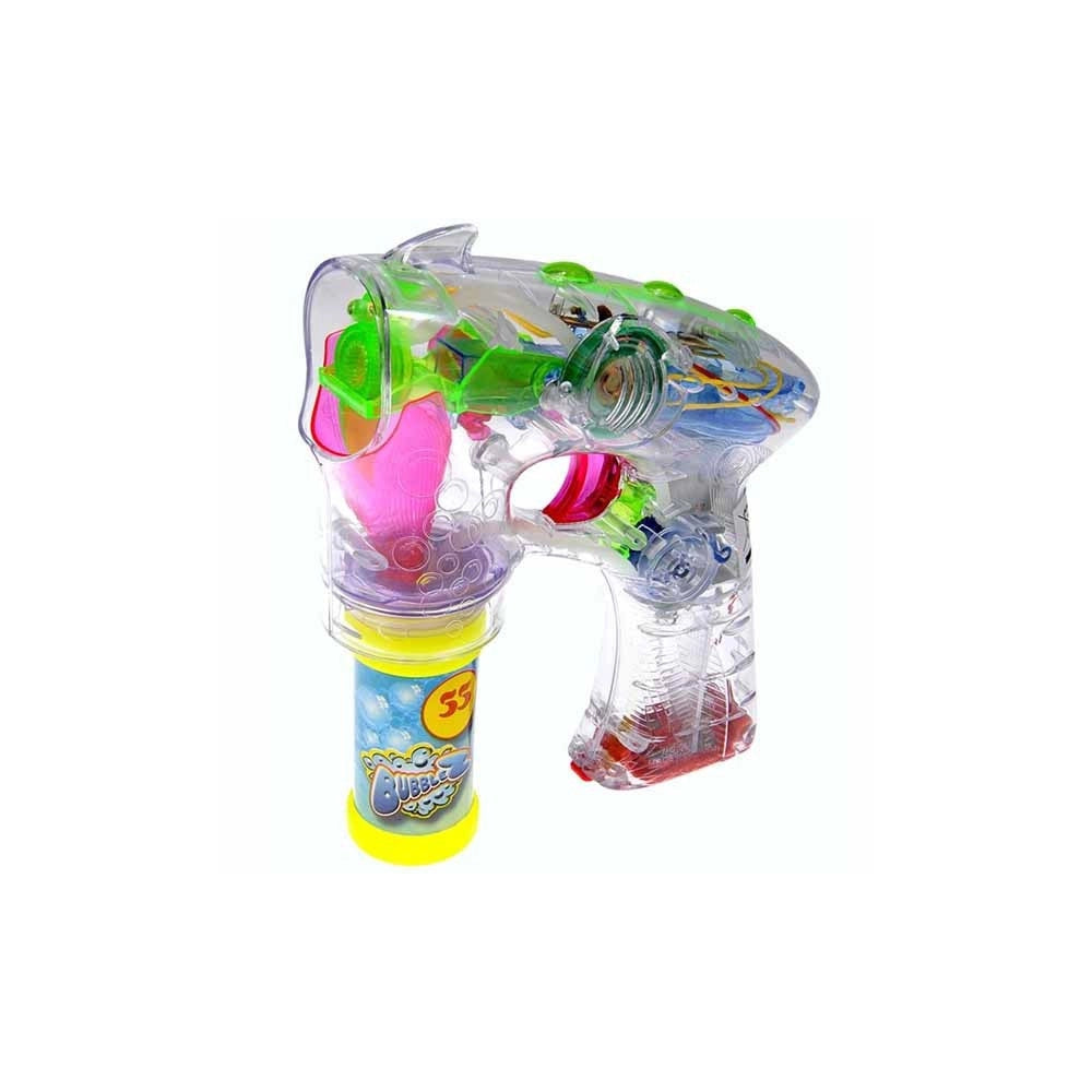 Trade Shop - Spara Bolle Di Sapone Automatico Luce Led Raggio Luminoso Sparabole Con Suoni -
