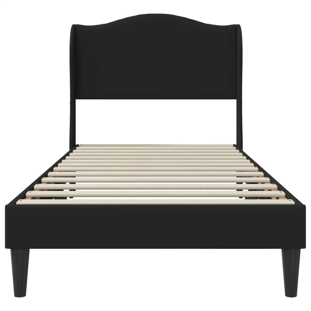 Struttura del letto con testiera Nero 90 x 190 cm Similpelle 3414688