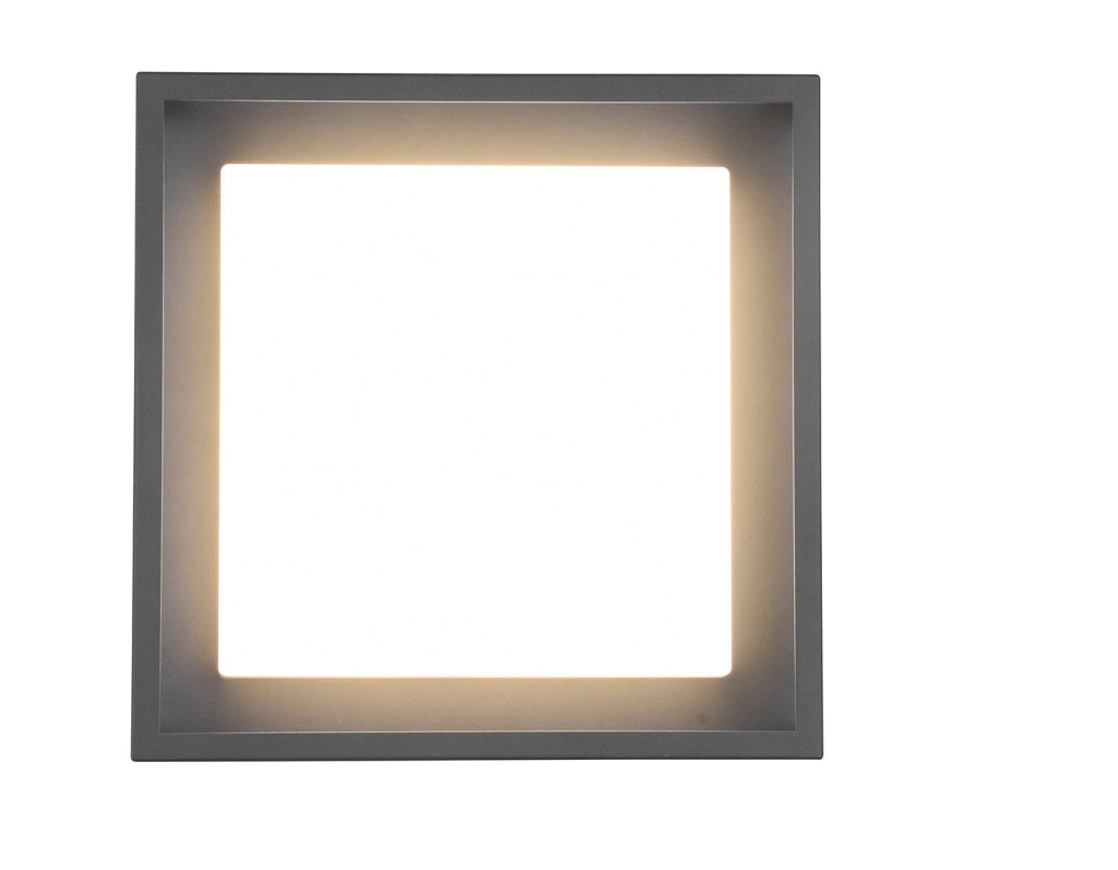Plafoniera da Esterno a LED SMD in Metallo Antracite