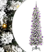 Albero di Natale Artificiale-Albero Natalizio con 300 LED Bianco 210 cm 488993