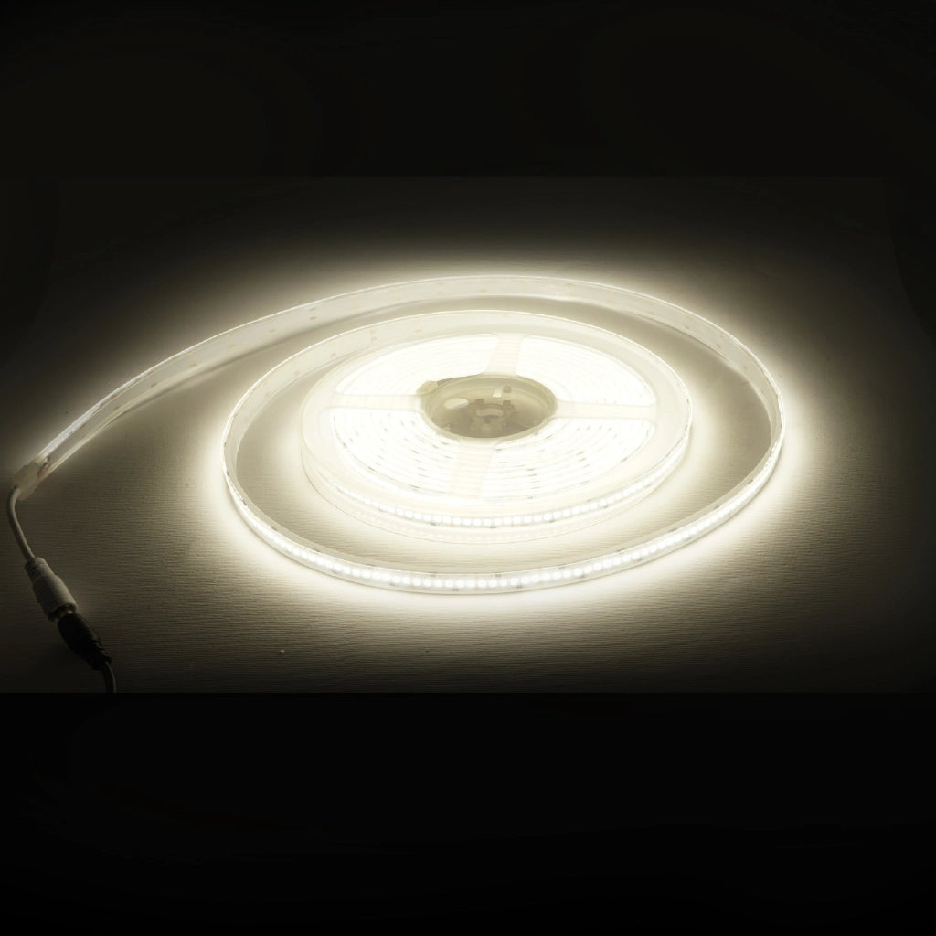 Striscia led 24V ip65 con nuova siliconatura 240 led/mt 45w luce naturale 4000k