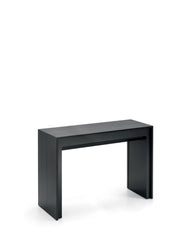 Consolle Allungabile Segmenta OM/119/N, Laccato Nero Opaco, Struttura in MDF e Allunghe in Melaminico Antigraffio - Stones