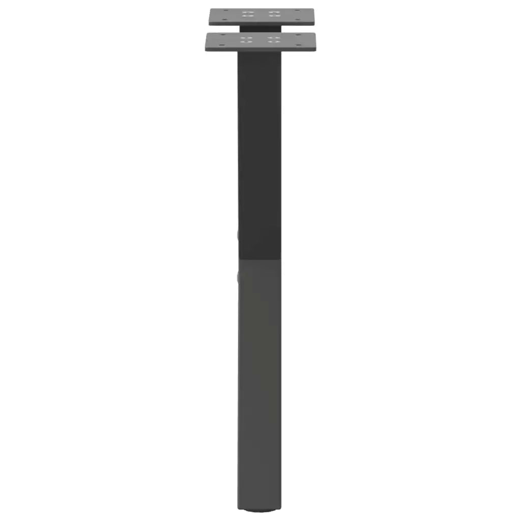 vidaXL Gambe per Tavolino da Caffè a Forma di X 2 pz Antracite 38x(42-43) cm Acciaio