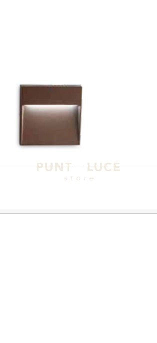 FREE SQUARE SEGNAPASSO DA ESTERNO 4000K 180LM 3W IP54 CORTEN