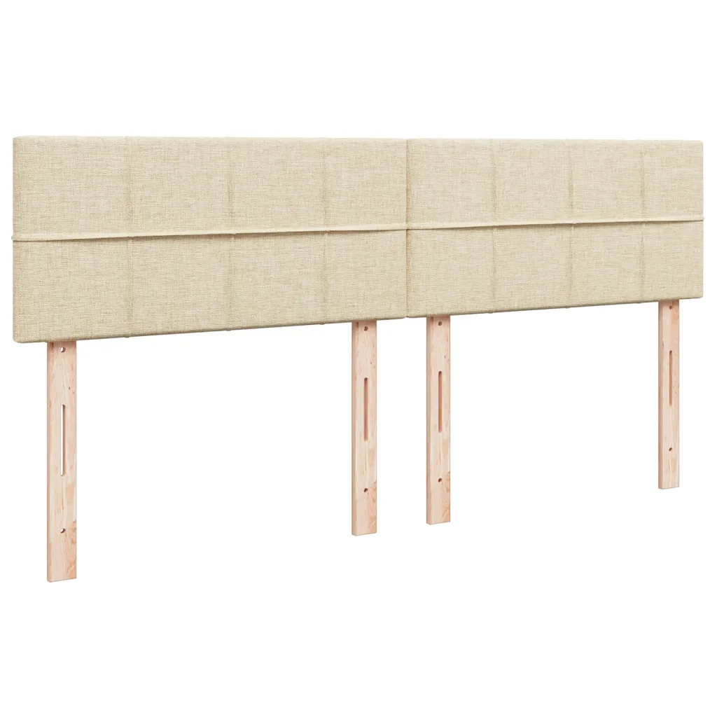 Giroletto a Molle con Materasso Crema 200x200 cm in Tessuto