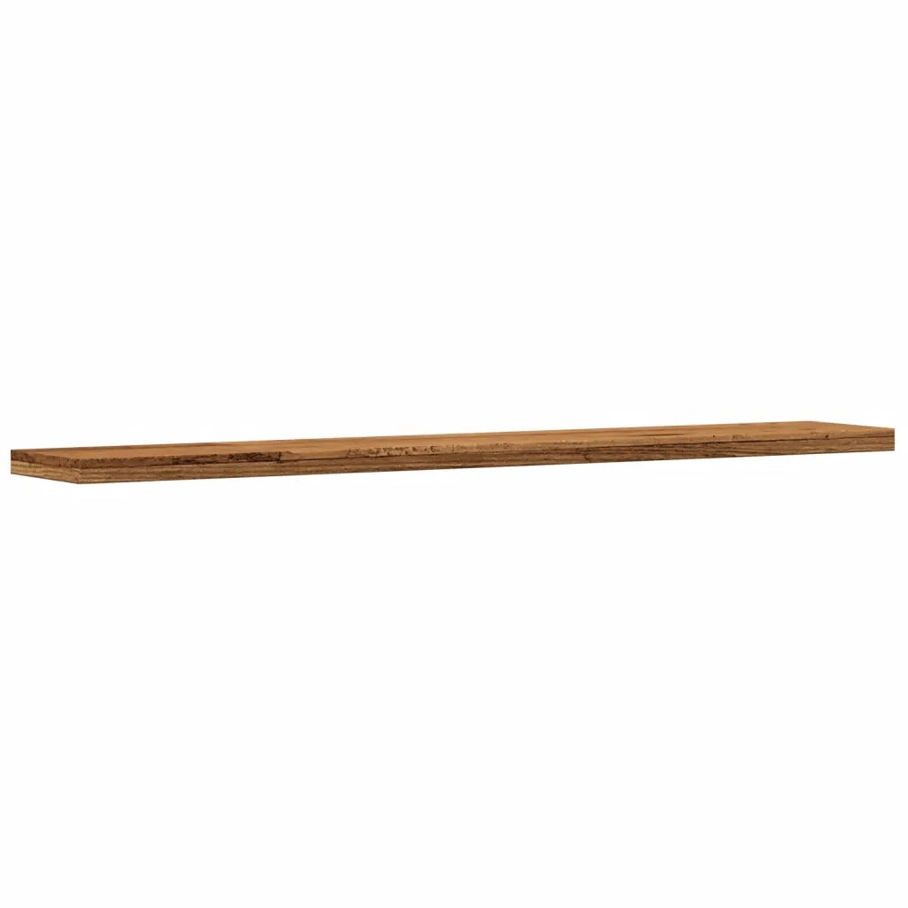 Ripiani Libreria 4 pz Legno Vecchio 60x10x1,5 cm in Truciolato 856295