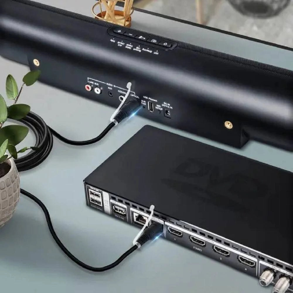 Trade Shop - Cavo Otg Ottico Toslink Segnale Audio Digitale 3 Metri Per Tv Barra Audio Fo-d30 -