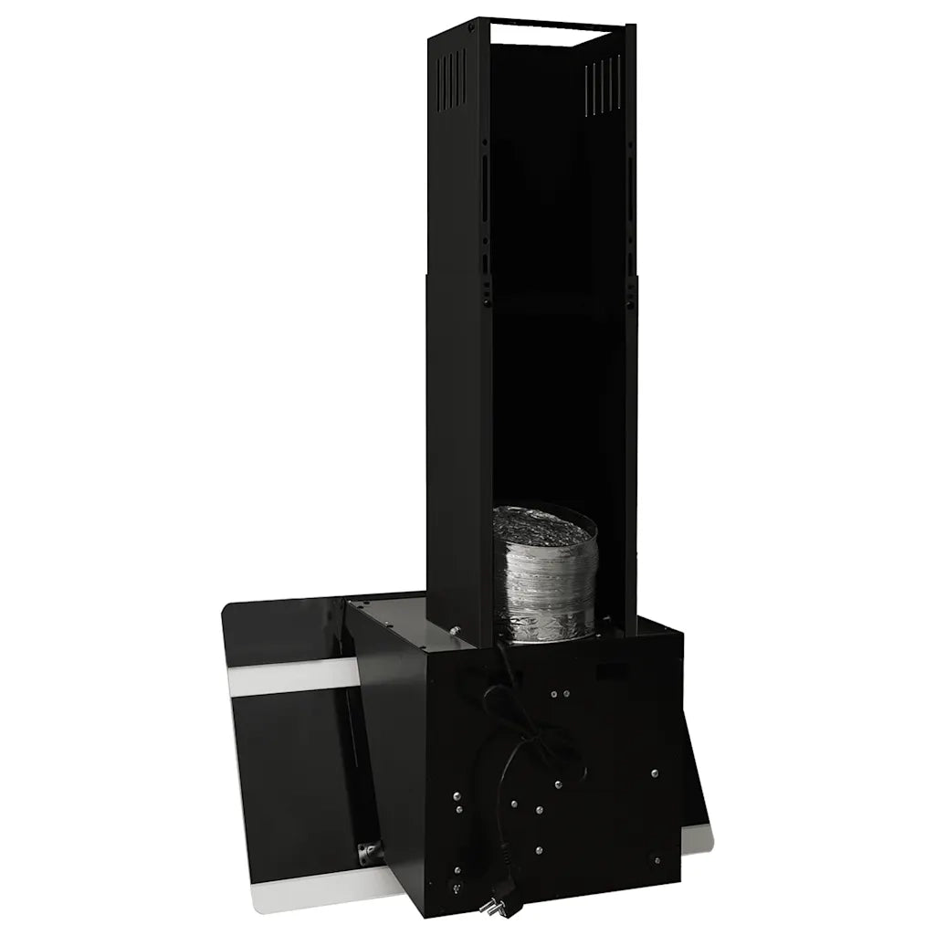 Cappa a Parete 60 cm in Acciaio e Vetro Temperato Nero 51667