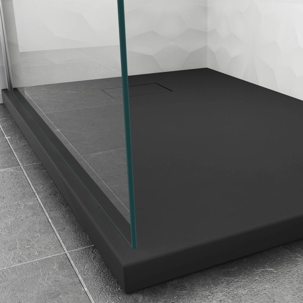 Piatto Doccia 70x110x2 6 CM Rettangolare Antracite Effetto Pietra mod. Strong