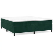 Letto matrimoniale | Letto per adulti | Struttura Letto a Rete a Molle Verde Scuro 180x200 cm in Velluto