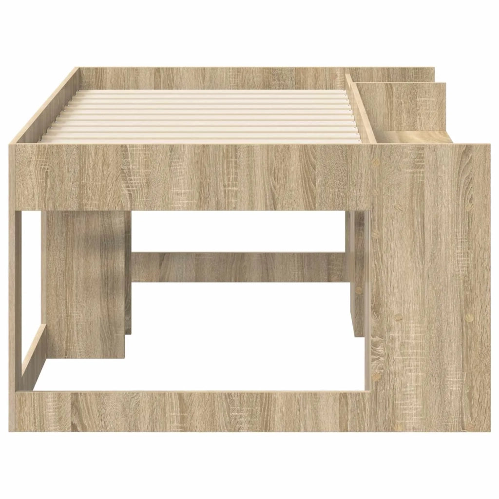 Struttura per Letto per Bambini con Ripostiglio Rovere Sonoma 3422621