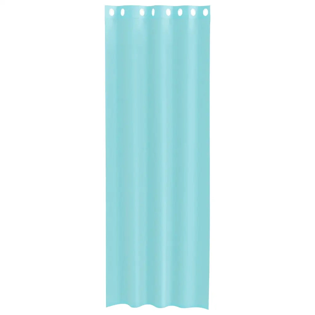 Tende in Voile con Occhielli 2 pz Turchese 4102148