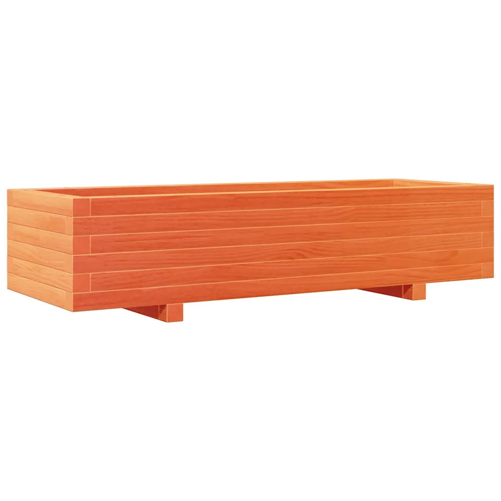 vidaXL Fioriera Giardino Marrone Cera 110x40x26,5 cm in Legno di Pino