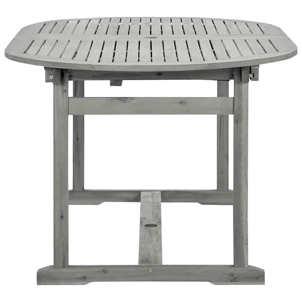 Tavolo da Pranzo per Esterni (160-240)x100x75cm Massello Acacia 316572