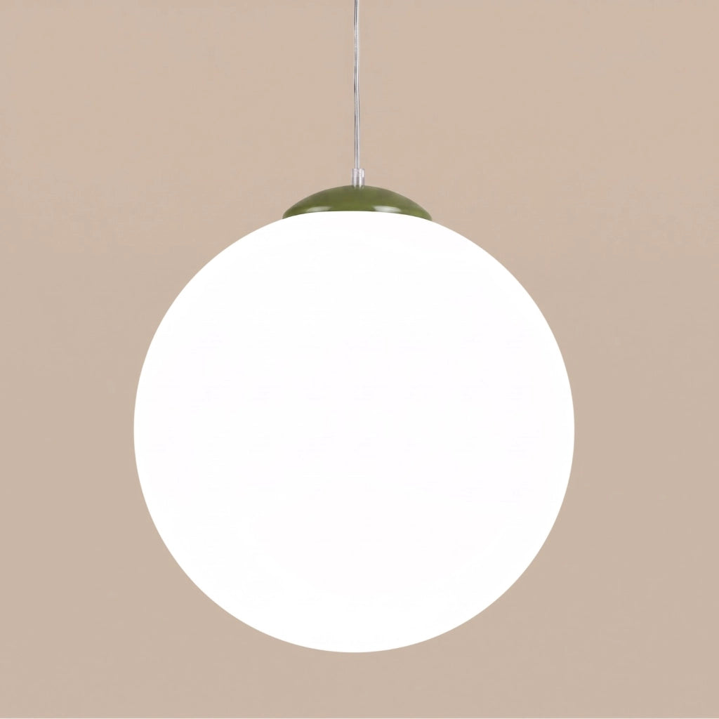 Lampada a sospensione UGO 40 verde oliva