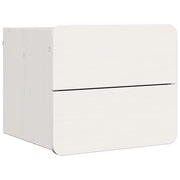 Comodino | Armadio da Notte | Mobiletto da notte Bianco 39 x 34 x 33 cm Legno di pino massello
