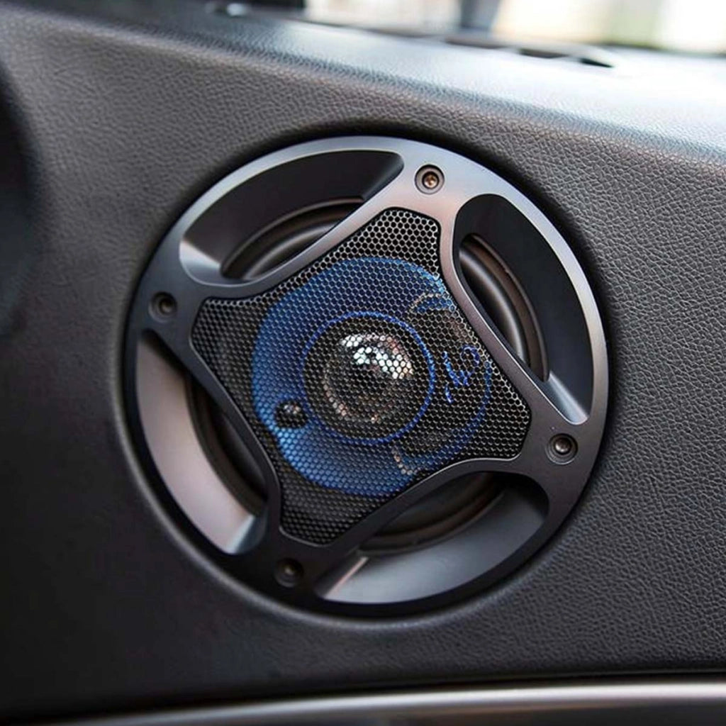 Altoparlante per auto 300W 10x10cm Magnete in ferrite Sensibilità 90dB Nero / Blu Avizar