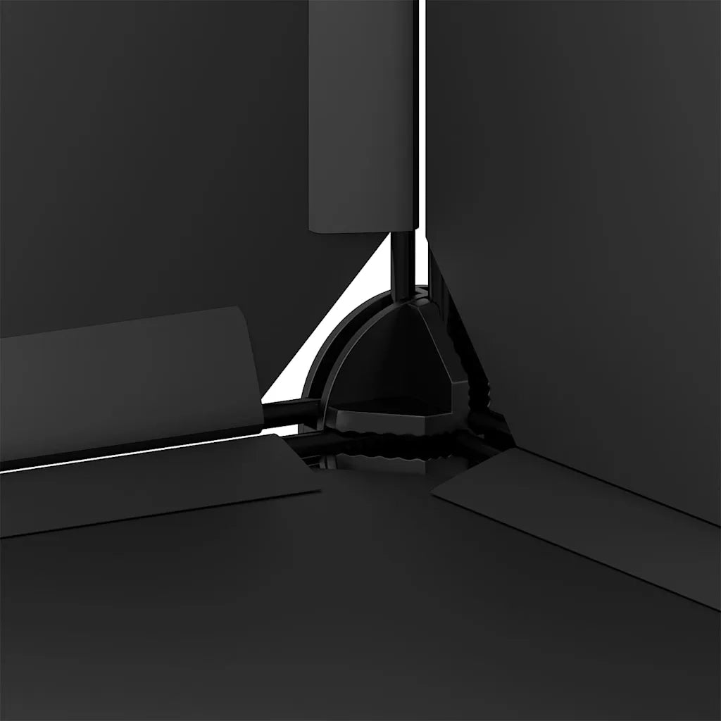 Scarpiera-Scaffale per scarpe Nera 44x32x174 cm in PP