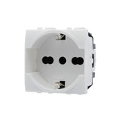 EcoPrice Presa Schuko 2P+T 10/16A 250V Style Bianco SD41400B